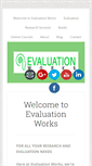 Mobile Screenshot of evaluationworks.co.uk